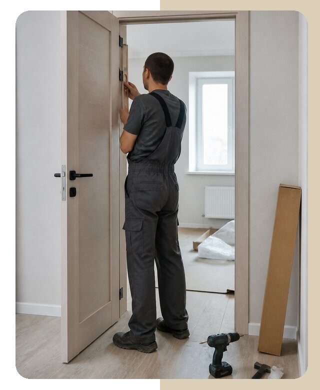 Установка распашной двери в Печоре по цене от 4582 р. | ДвериЛегко-Пчр